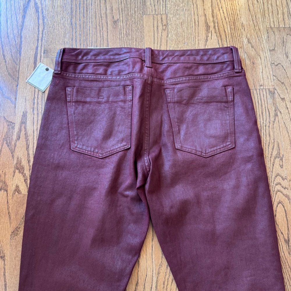 Banana Republic Denim Women's Size 29 Skinny Jeans Stretch ankle length‎ maroon - Picture 5 of 10